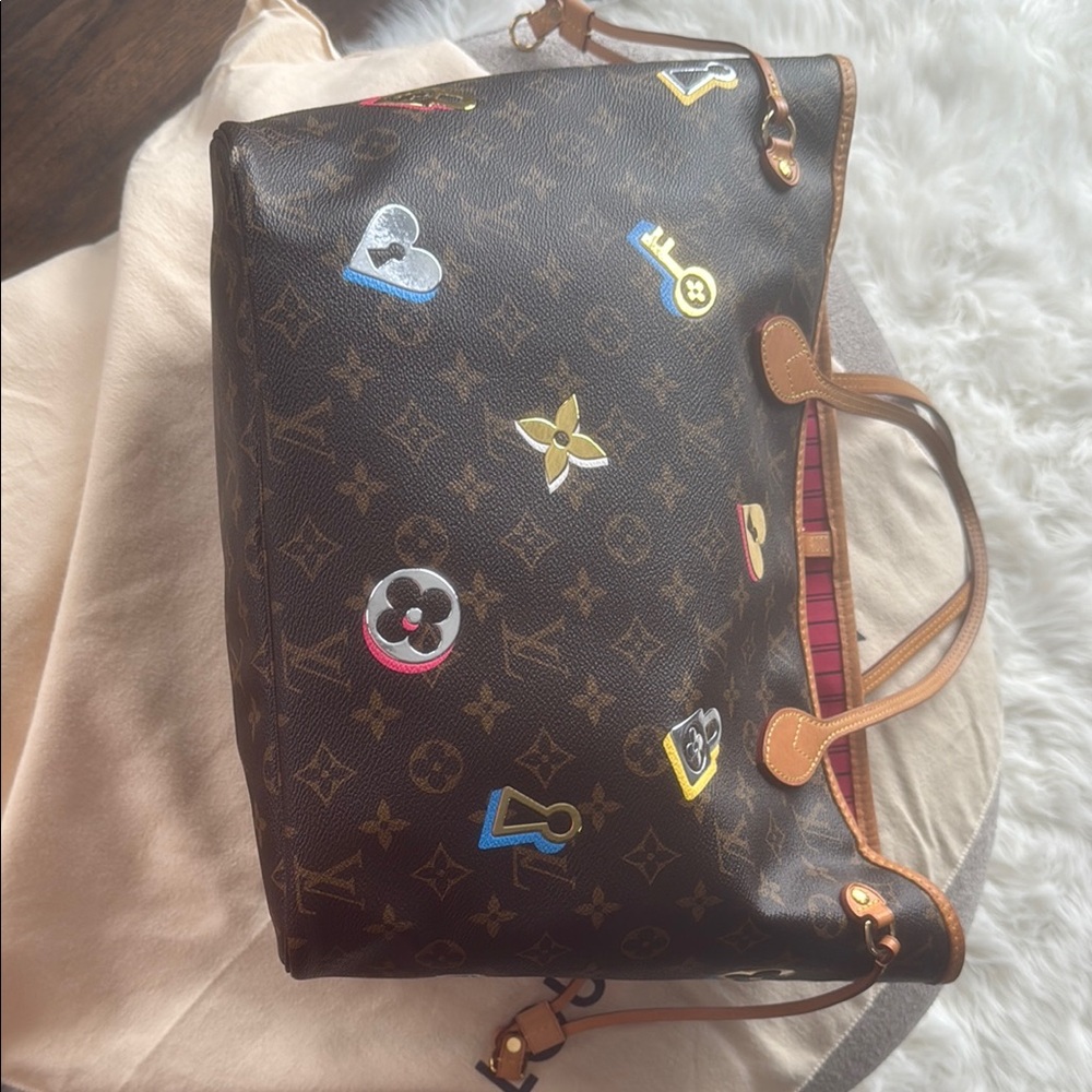 Louis Vuitton Brown Monogram Tote Bag Authentic